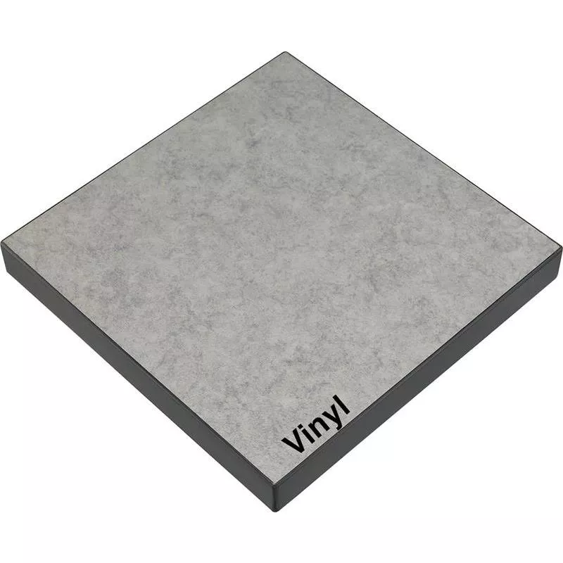 BORDSSKIVA GRÅ VINYLMATTA