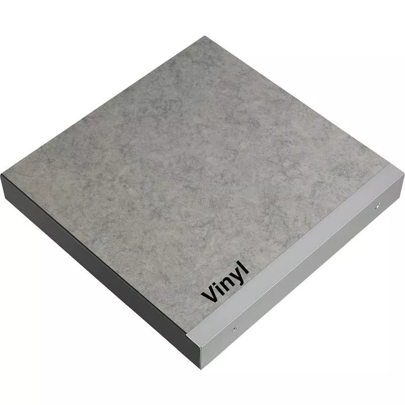 BORDSSKIVA GRÅ VINYLMATTA