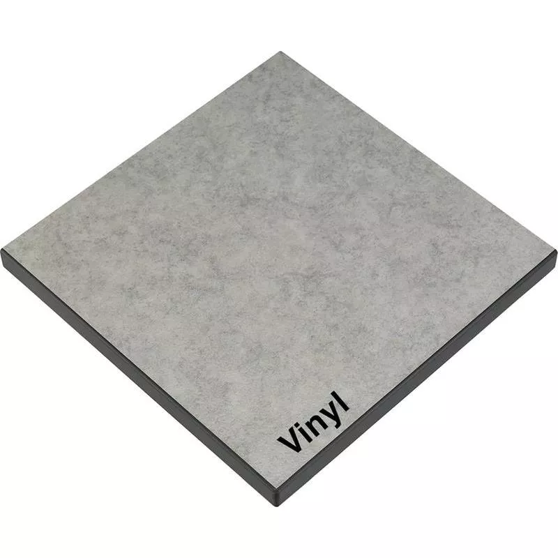 BORDSSKIVA GRÅ VINYLMATTA