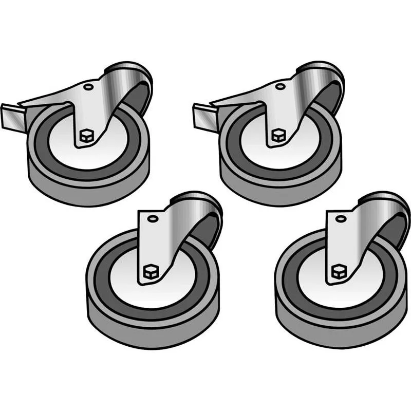 HJULSATS 4ST VARAV 2 LÅSBARA