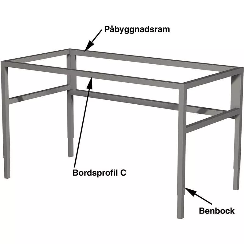 KONSOL FÖR VINKELBORDSTILLSATS