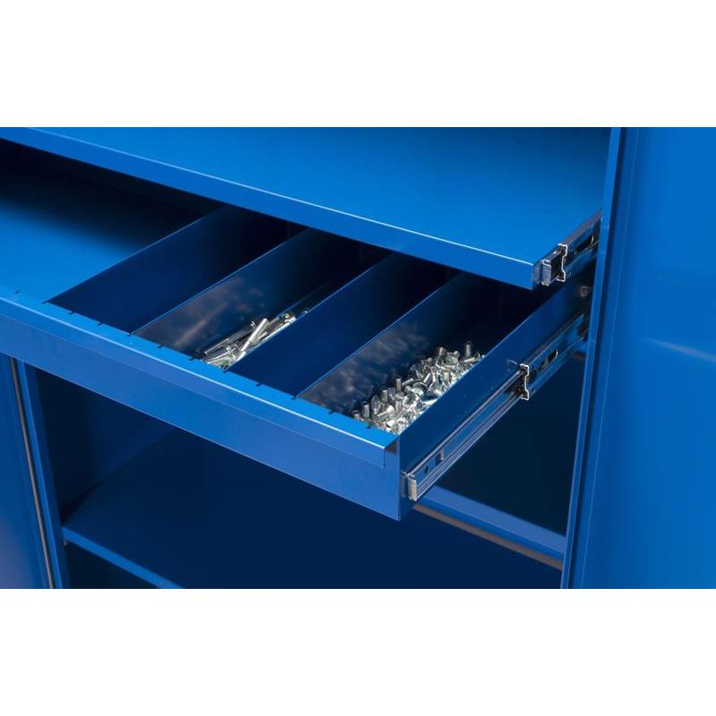 LÅDA UTDRAGBAR BLÅ RAL5005