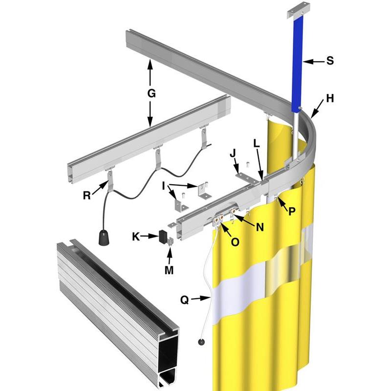 LÖPSKENA ALU C100 BÖJ 90