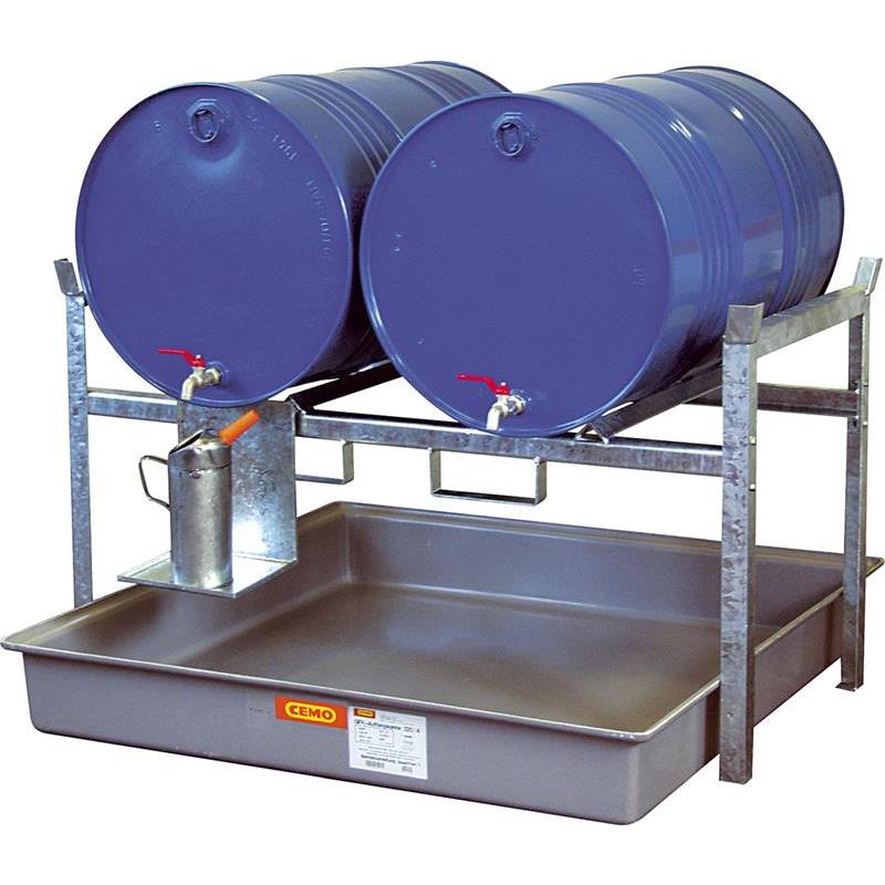 MILJÖHYLLA 2 FAT GALVAT STÅL