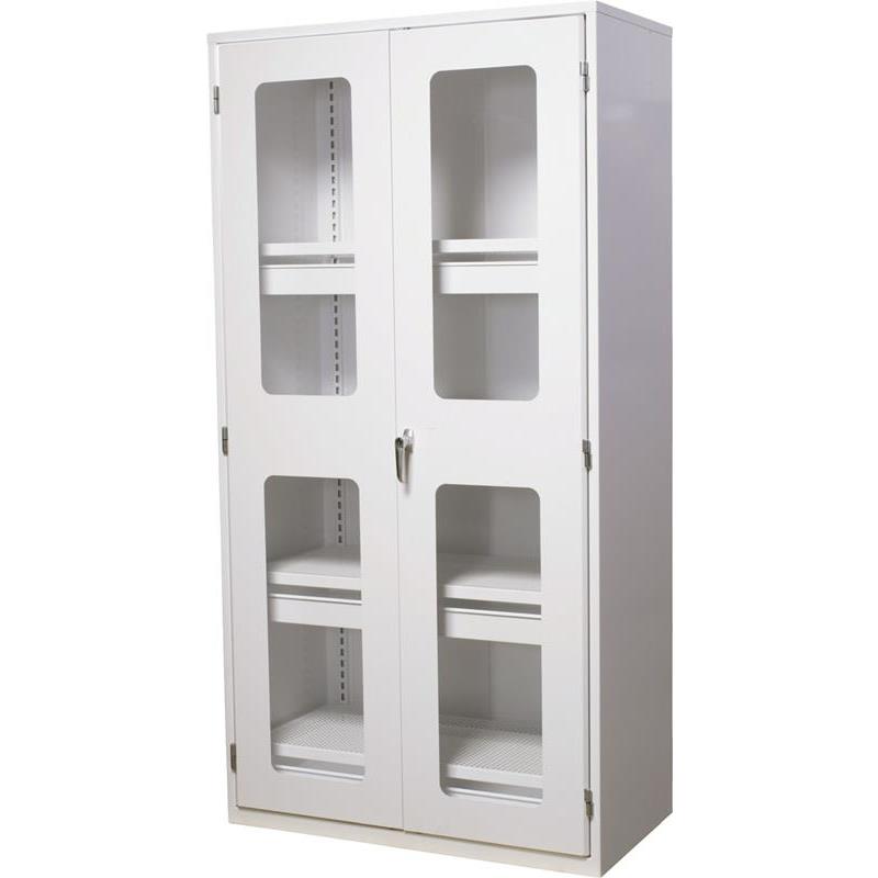 MILJÖSKÅP GLASDÖRRAR VIT RAL