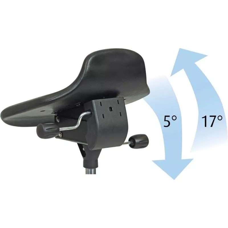 SADELSTOL DALTON PU SVART