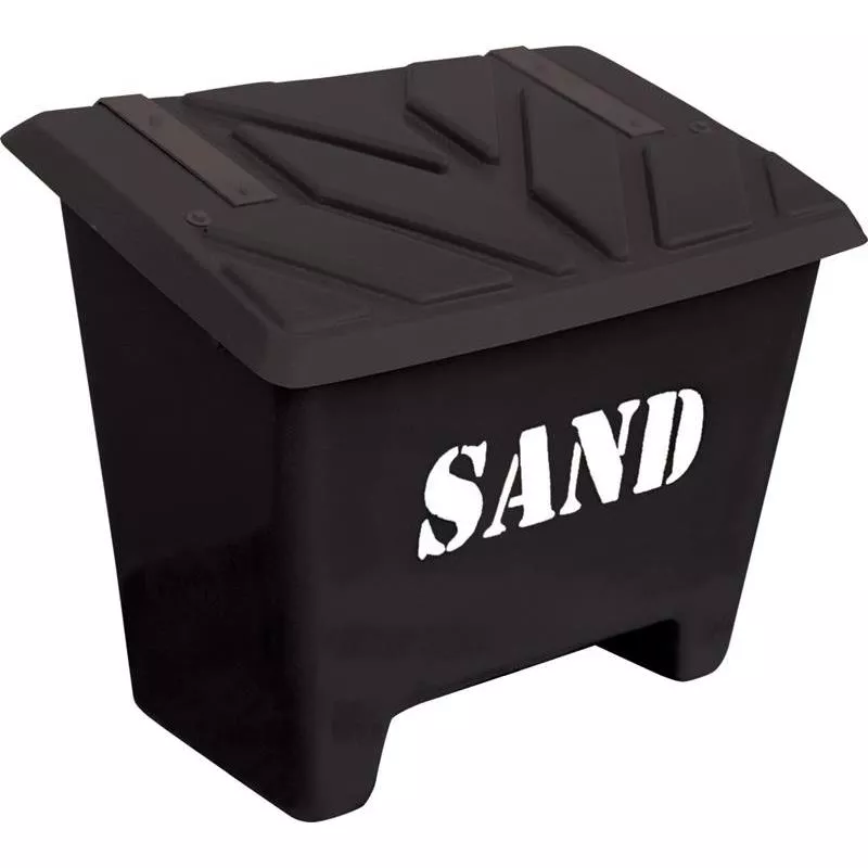 SANDBEHÅLLARE SVART 130L