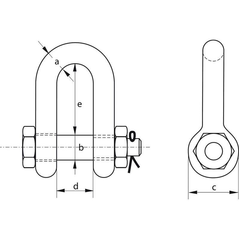 SCHACKEL RAK BULT YELLOW PIN