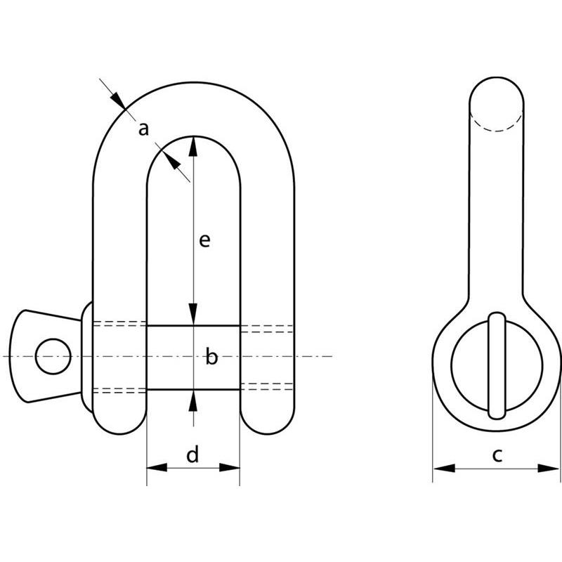 SCHACKEL RAK ÖGA YELLOW PIN