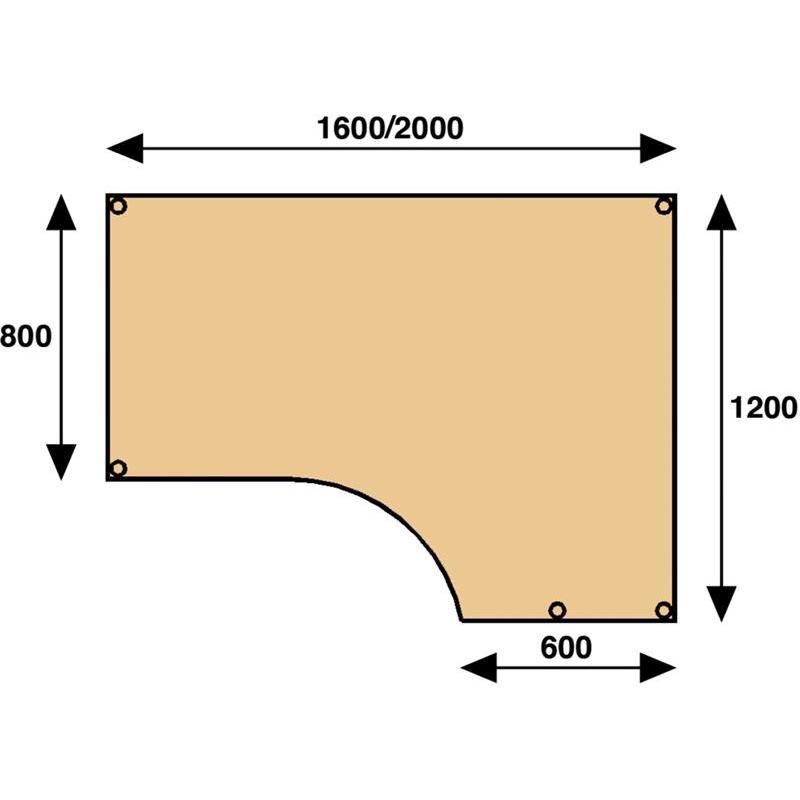 SKRIVBORD VIT/GRÅ LAMINAT
