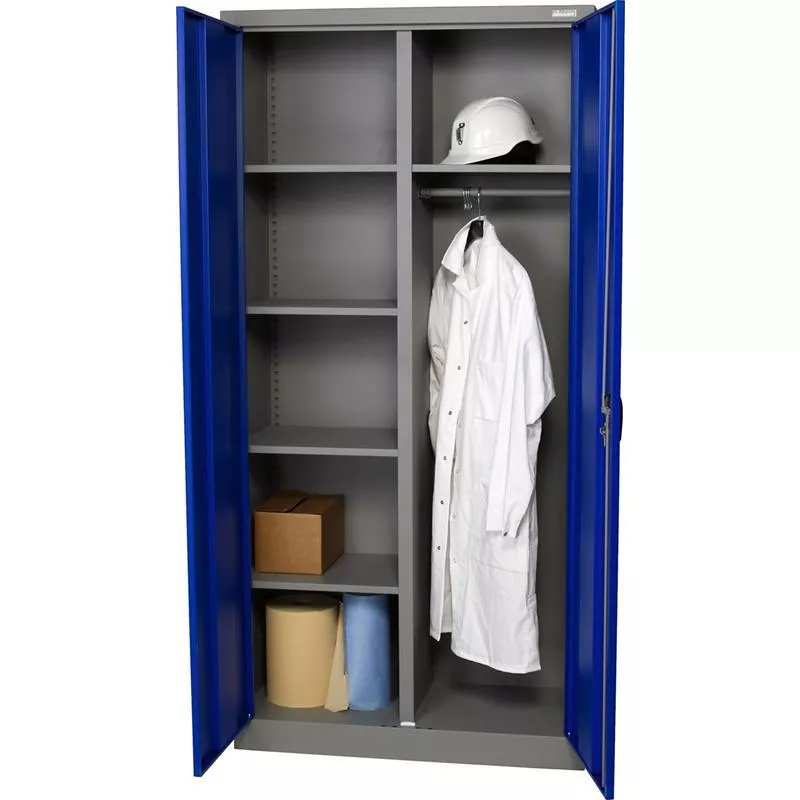 STÄDSKÅP BLÅ RAL5005/GRÅ