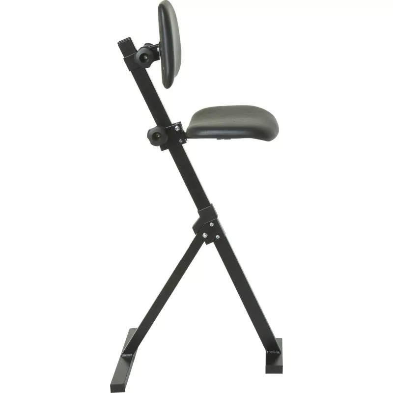 STÅSTÖDSTOL KONSTLÄDER SVART