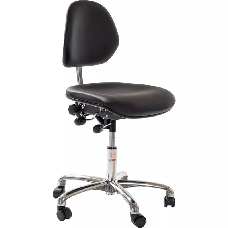 STOL ESD KONSTLÄDER LÅG