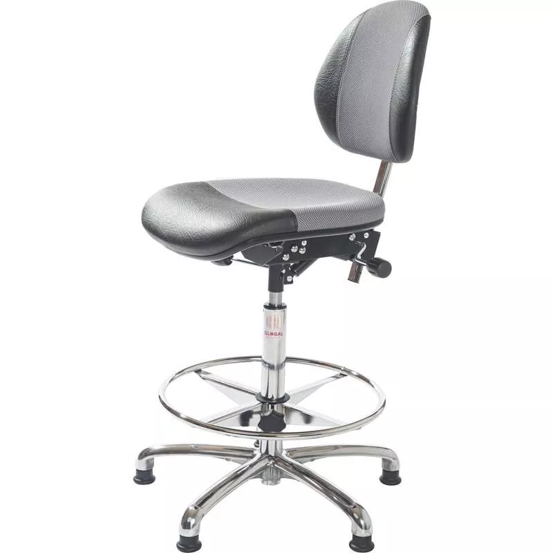 STOL VERKSTAD DUO SVART/BLÅ