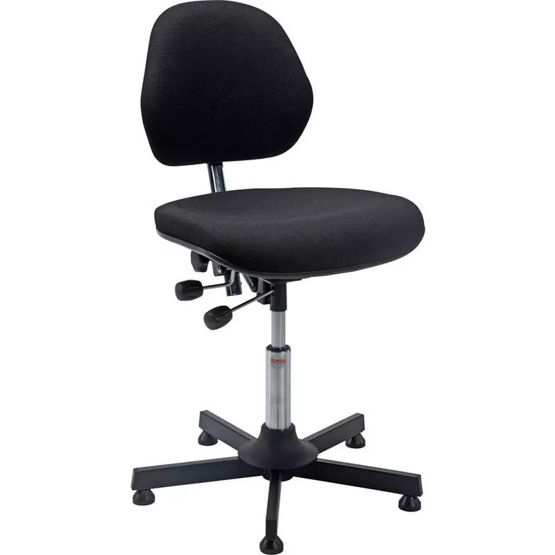 VERKSTADSSTOL TYG SVART