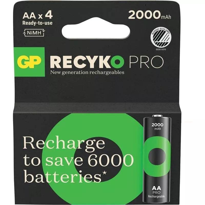 BATTERI RECYKO PRO AA 2000MAH