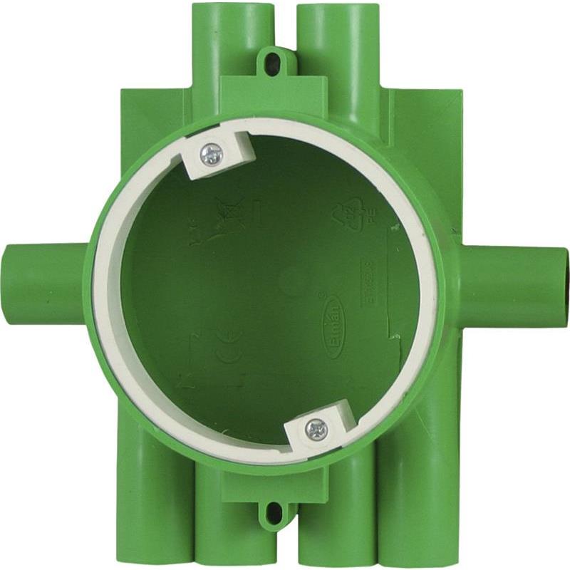 KOPPLINGSDOSA ENKEL GRUNDA GRÖN