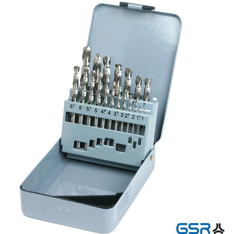 BORRSATS HSS-G DIN 338 STEG 1-10MM