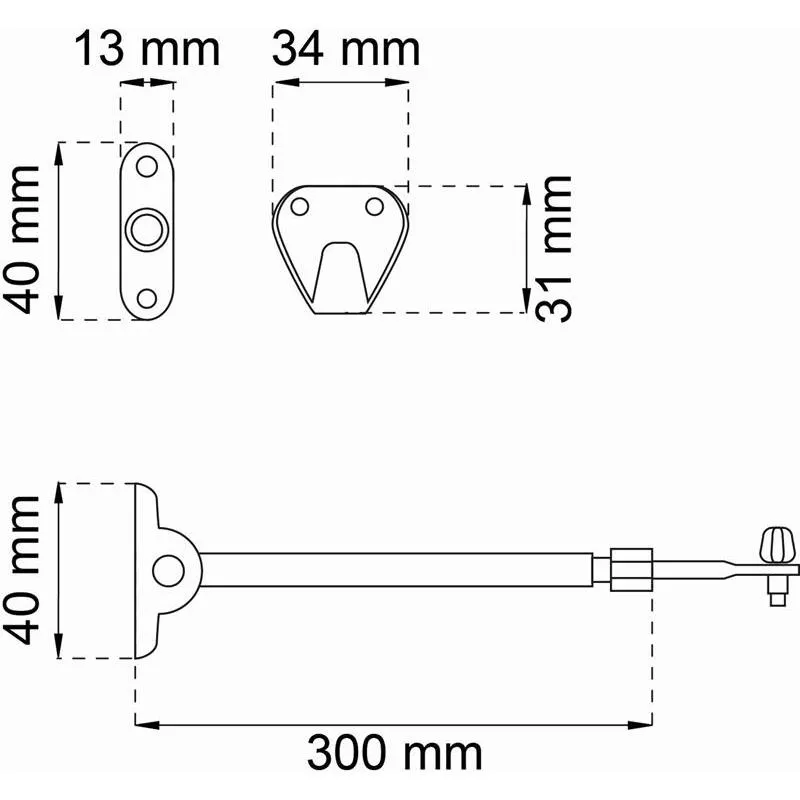 Balkongdörrhållare