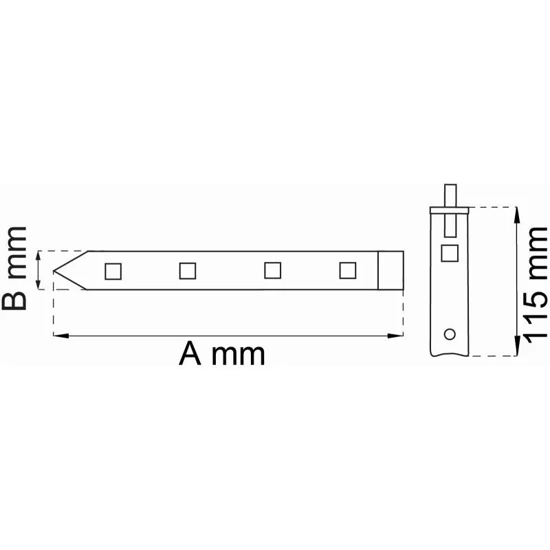HAKGÅNGJÄRN 104 VARMGALV
