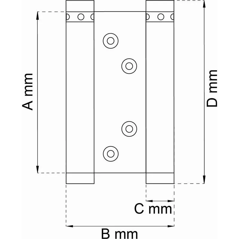 Svängdörrsgångjärn
