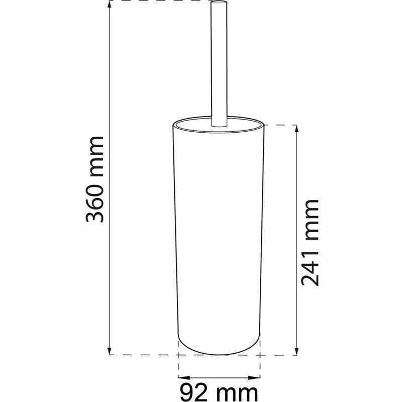 Toalettborsthållare