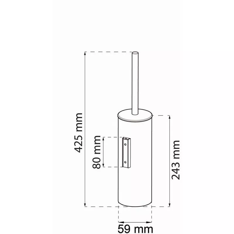Toalettborsthållare