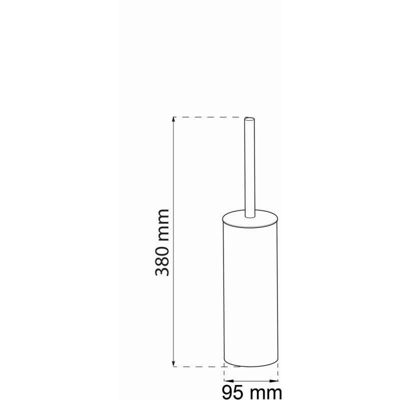 Toalettborsthållare