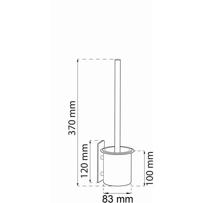 Toalettborsthållare