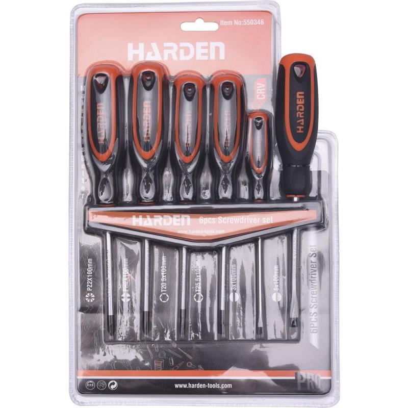 SKRUVMEJSELSATS HARDEN 6ST