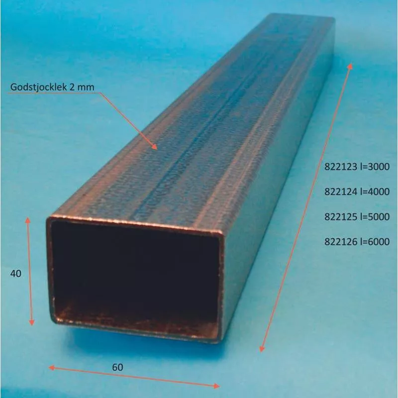 UNIVERSALRÖR 3M 60X40X2 FZW