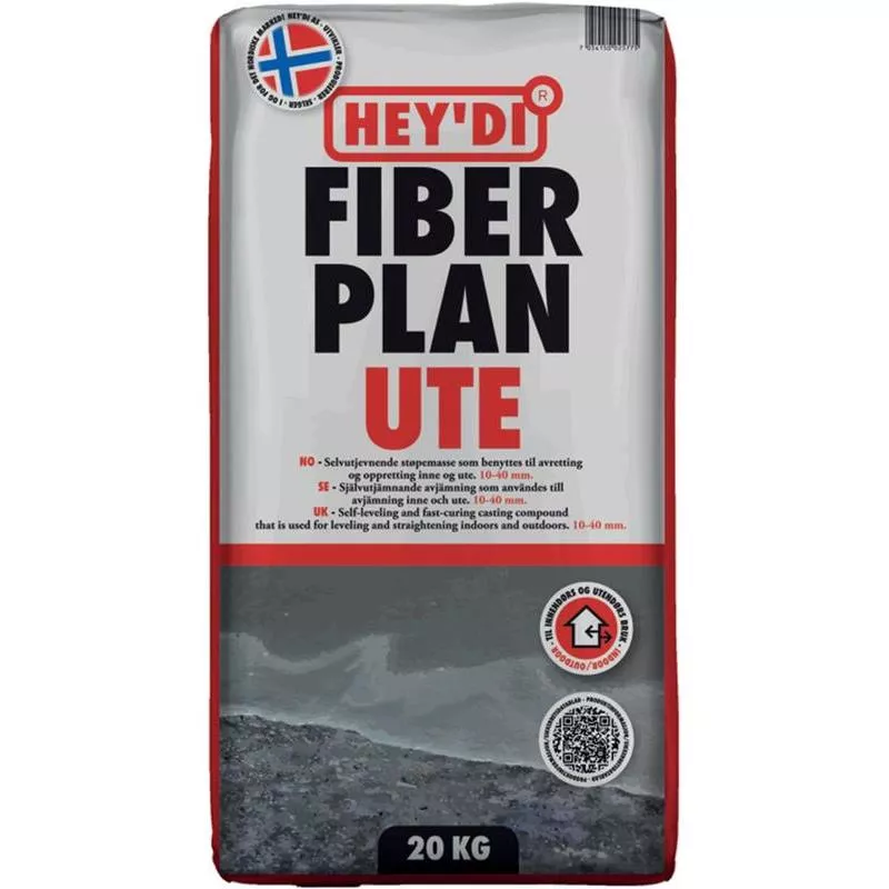 AVJÄMNING FIBERPLAN UTE 20KG