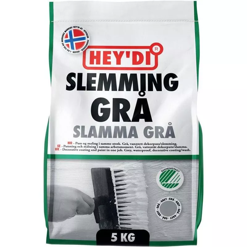DEKORPUTS SLAMMA GRÅ 5KG