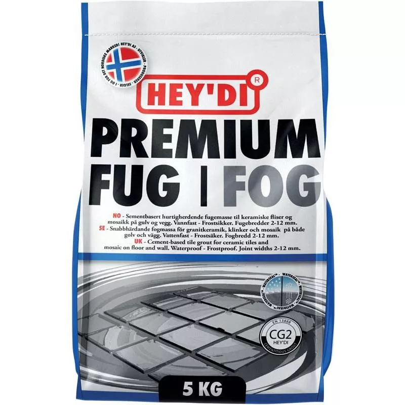 FOGMASSA PREMIUM SILKESGRÅ 5KG
