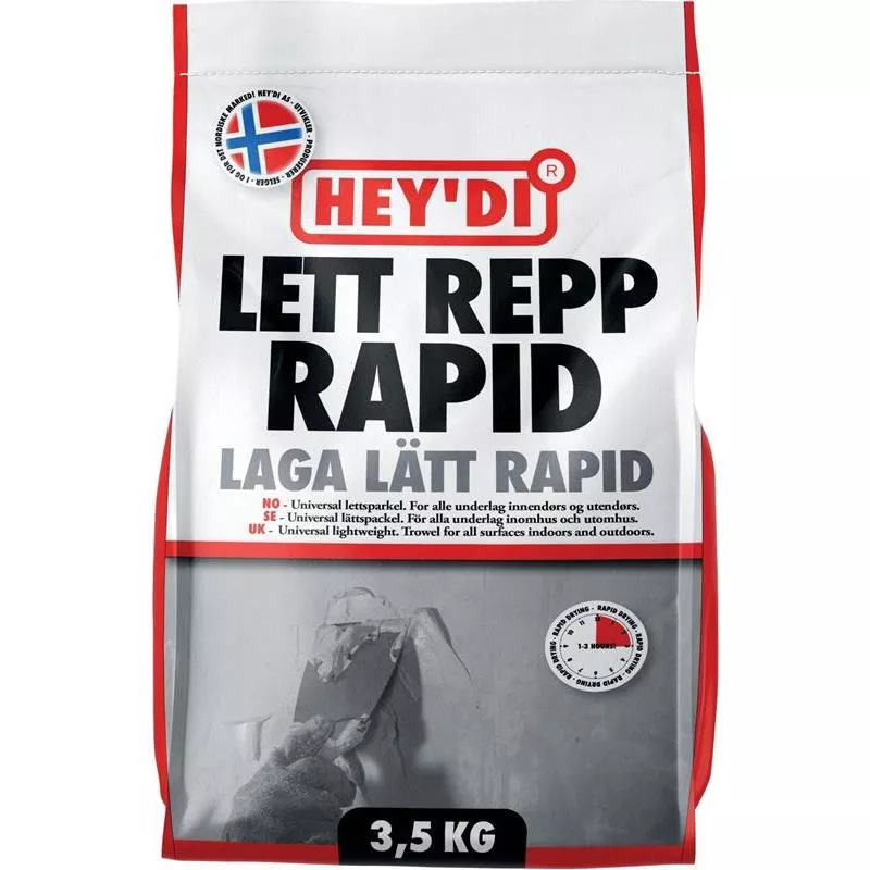 SPACKEL LAGA LÄTT RAPID 3,5KG