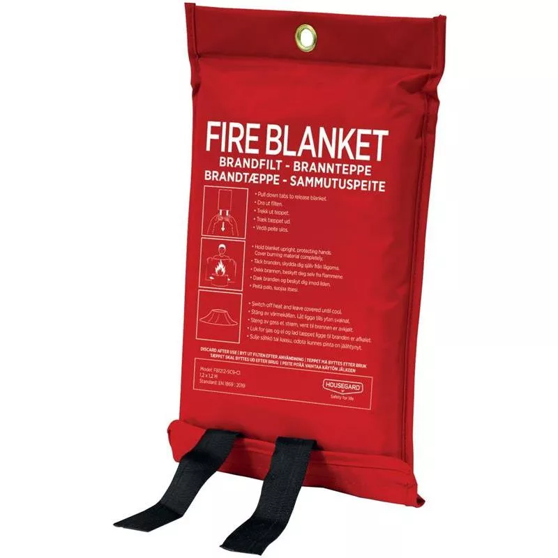 BRANDFILT HOUSEGARD RÖD 120X120