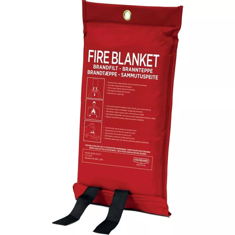 BRANDFILT HOUSEGARD RÖD 120X180