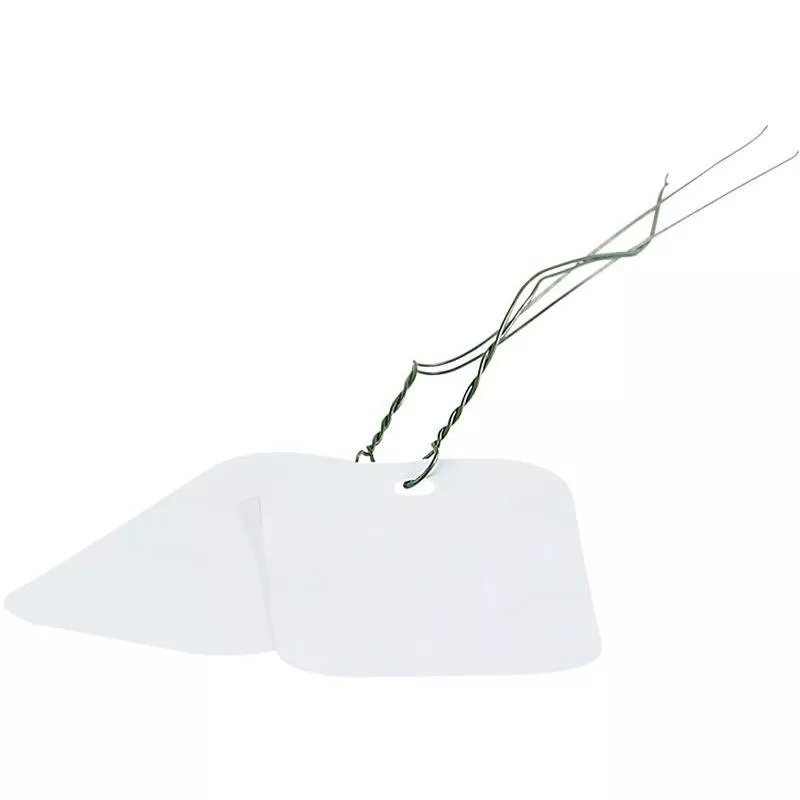 MÄRKLAPP MED TRÅD 50X100MM