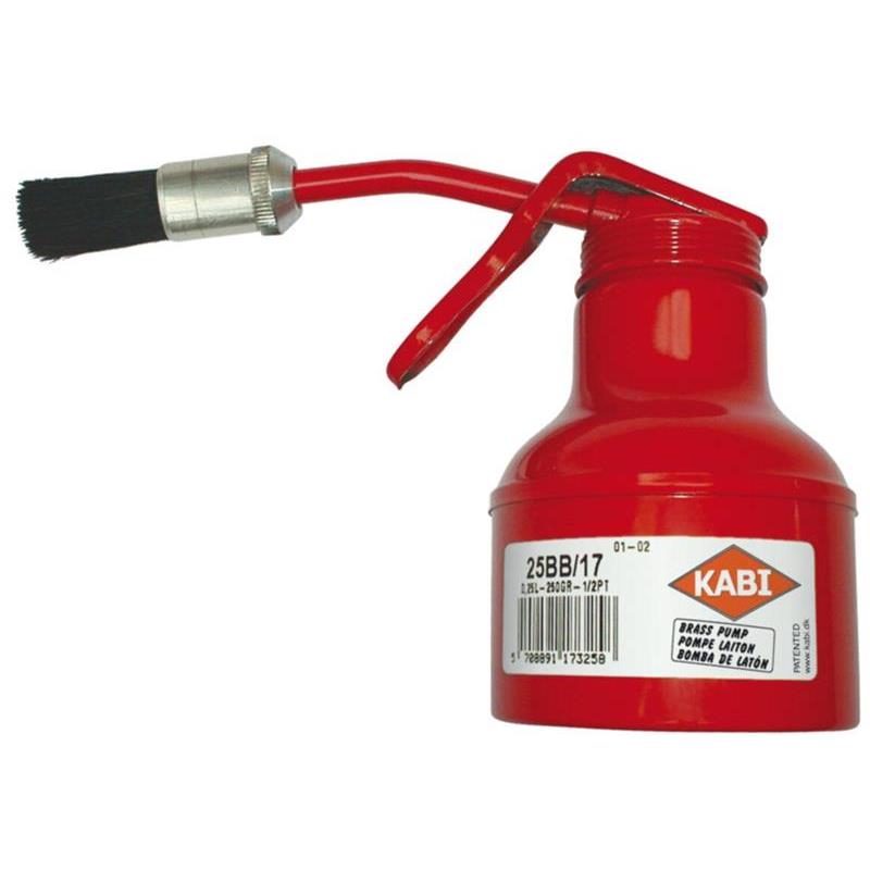 Borstkanna plåt 0,25 l. med böjd pip, 11 mm borste