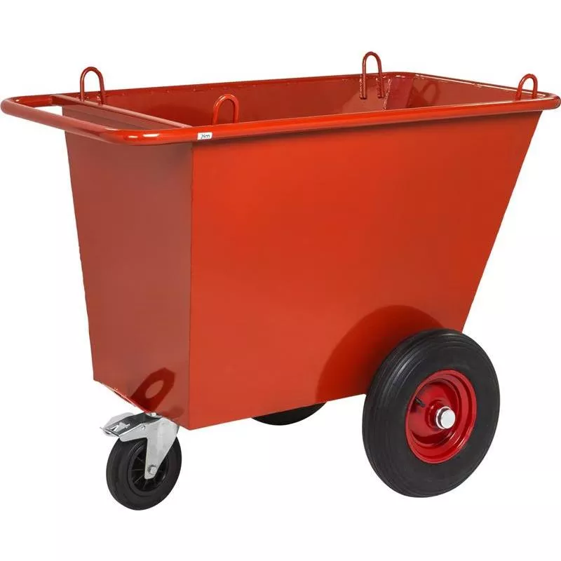 AVFALLSVAGN RÖD LUFTGUMMIHJUL