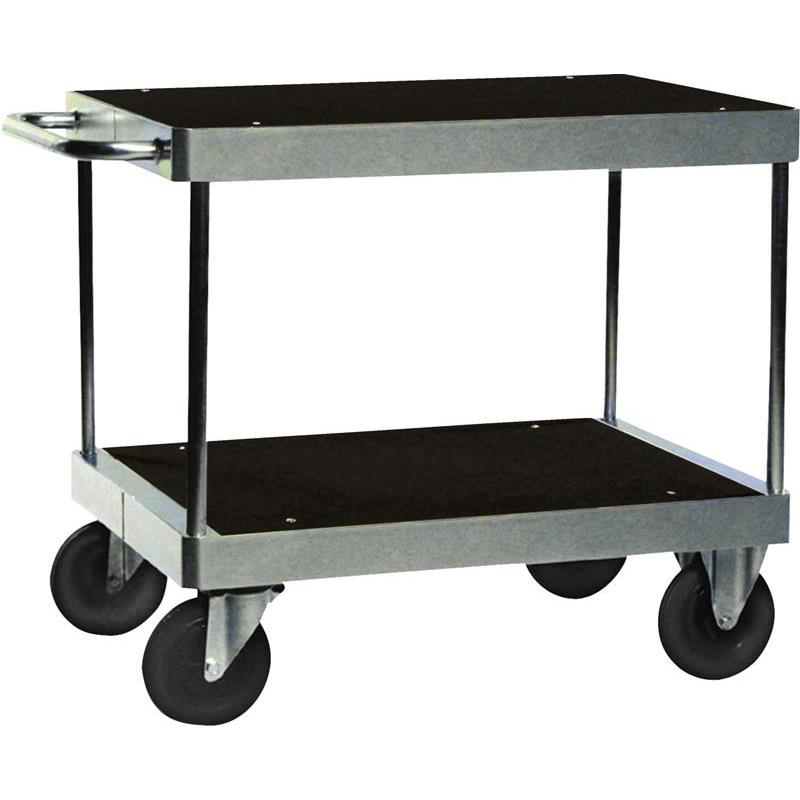 BORDSVAGN 2 HYLLOR FÖRZINKAD