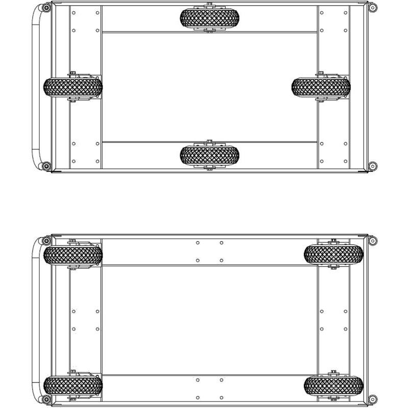 PLATTFORMSVAGN 1550X760X1050MM