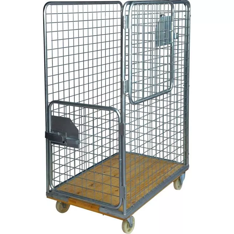 RULLCONTAINER MED TRÄBOTTEN