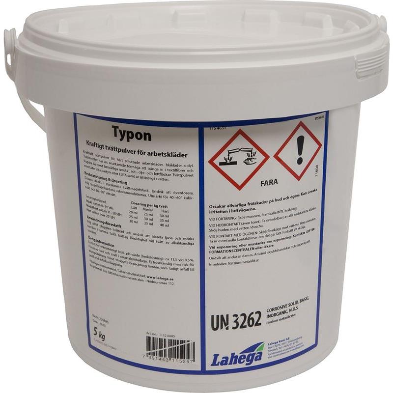 TVÄTTPULVER FÖR ARBETSKLÄDER TYPON