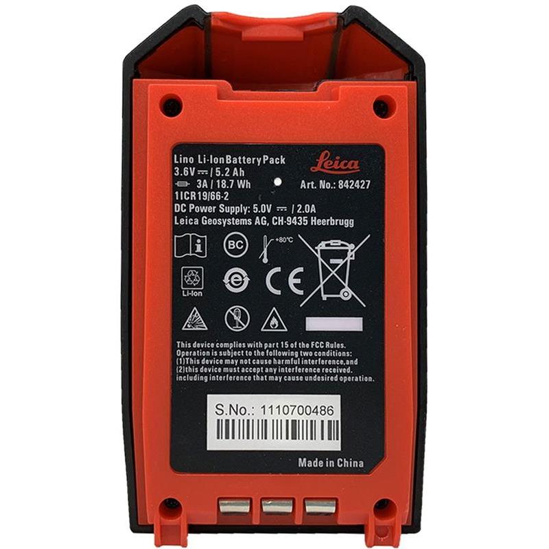 BATTERIPACK LEICA LINO LI-ION