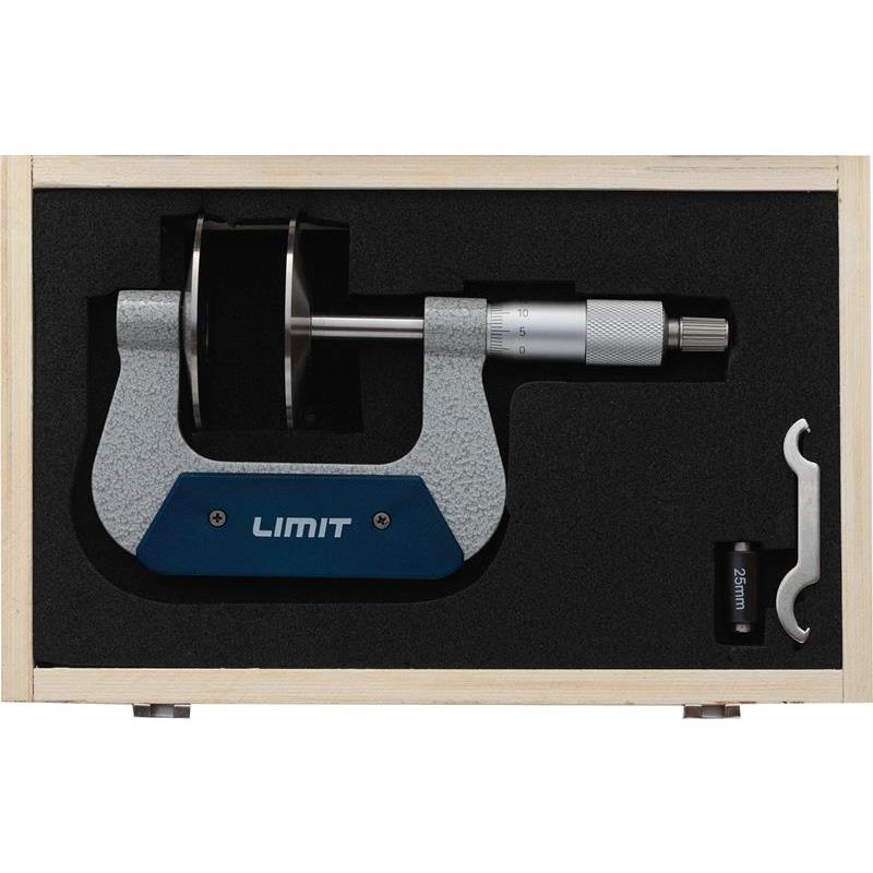MIKROMETER MED 60MM PLATTOR LIMIT