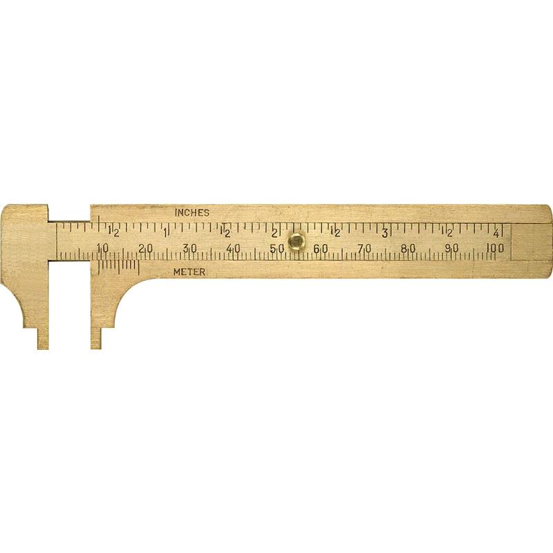 SKJUTMÅTT MÄSSING 100MM