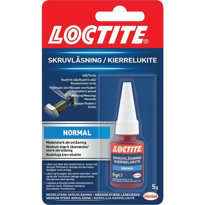 SKRUVLÅSNING LOCTITE NORMAL 0,005KG