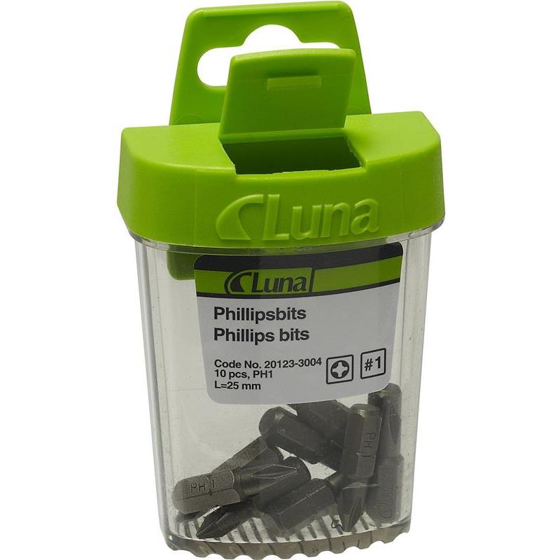 BITS PH1 25MM FÄSTE 1/4 2ST