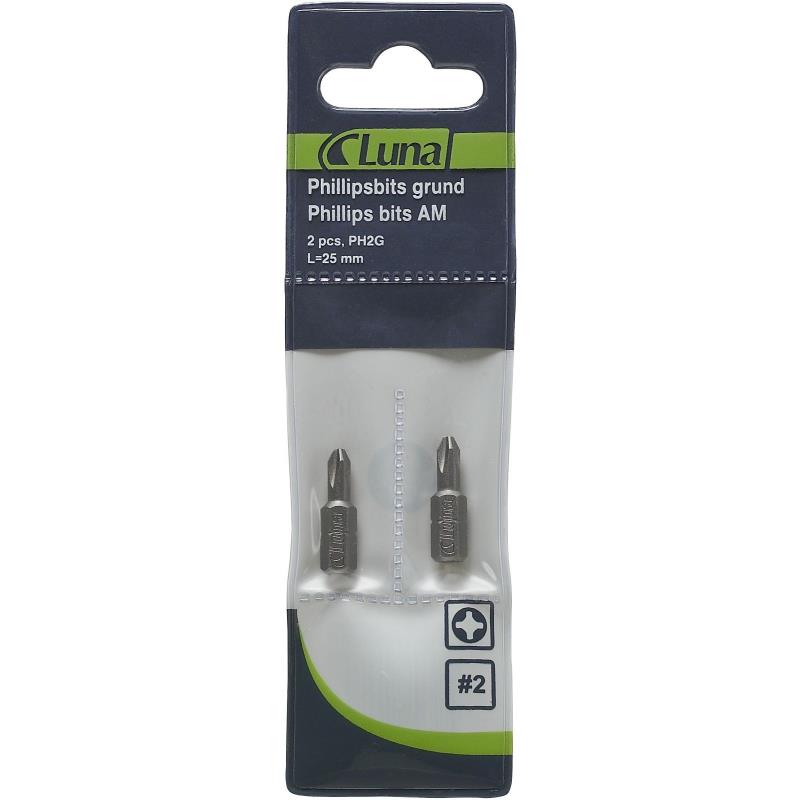 BITS PH2G 25MM FÄSTE 1/4 10ST